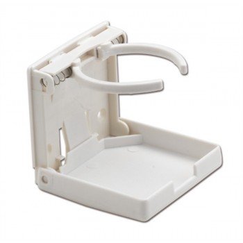 Foldable plastic glass holder